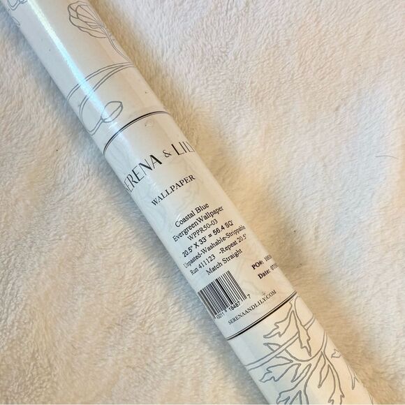 Serena and Lily Summerside Wallpaper Coastal Blue - Picture 5 of 7